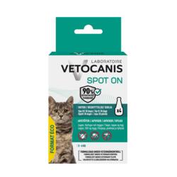 Vetocanis Anti-parasit Spot On Kat 3–6 kg Economy 4 stk | Loppe- og flåtmiddel til kat