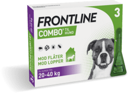 Frontline Combo loppemiddel 3 x 2,68ml til hund 20-40 kg