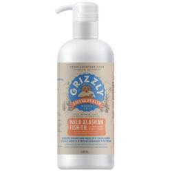 Grizzly vildlakseolie naturligt omega fedtsyretilskud til hunde og katte (1000 ml)