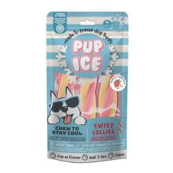 Pup Ice Twister is - Jordbær/Vanilje 3 stk