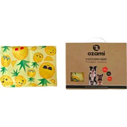 Ozami Cooling Mat Pineapple 40x50 cm – Kølemåtte til hunde med smart ananasdesign