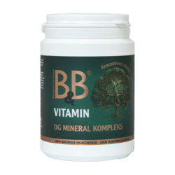 B&B Vitamin og Mineralkompleks kosttilskud med naturlige vitaminer og mineraler til hunde