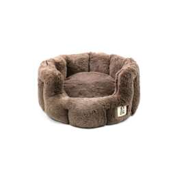 51 – Supersoft Rund Hundeseng – Mørkebrun