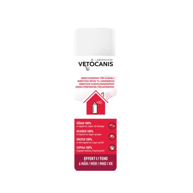 Vetocanis Anti-parasit Spray Husstand | Insekticidspray mod lopper og flåter