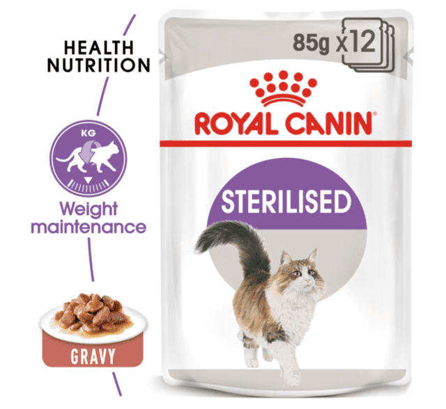Royal Canin Sterilised i sovs 12 x 85 g vådfoder til steriliseret kat