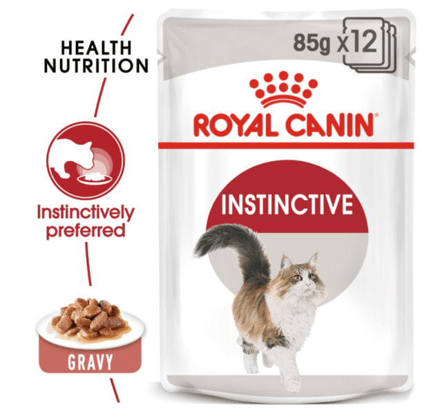 Royal Canin Instinctive bidder i sovs 12 stk vådfoder til voksen kat