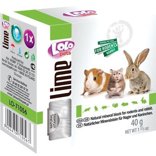 Mineral block, for rodents, natural