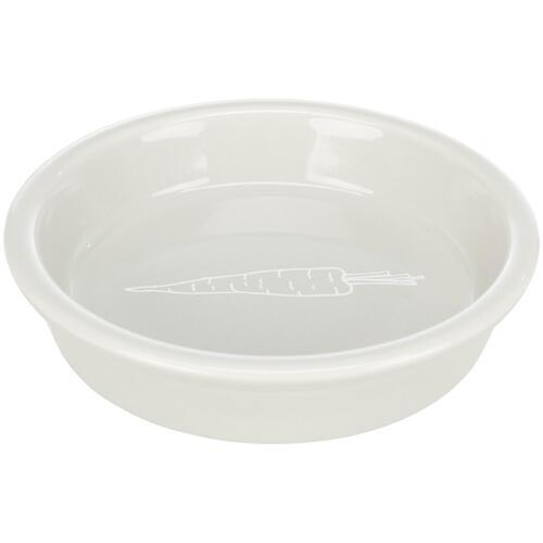 Feeding bowl for rabbits and guinea pigs