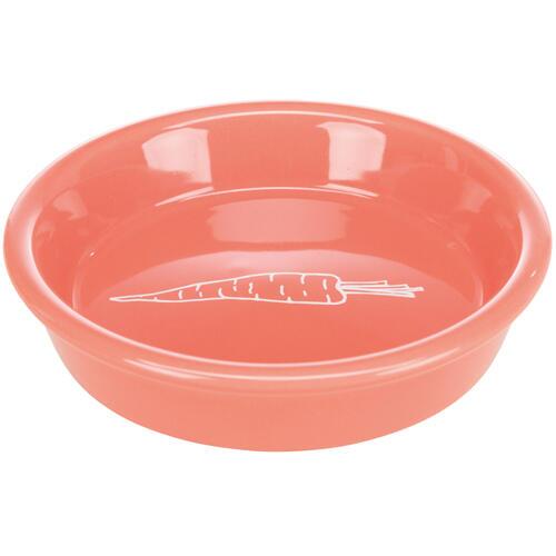 Feeding bowl for rabbits and guinea pigs