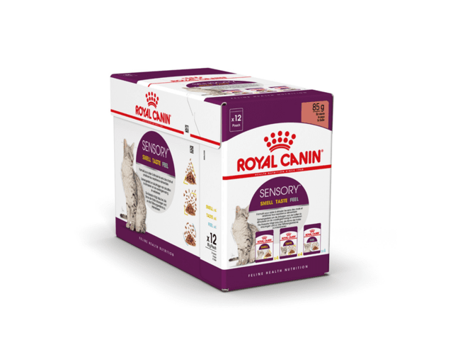 Royal Canin Sensory Mix Box Gravy 12 x 85 g vådfoder til voksen kat