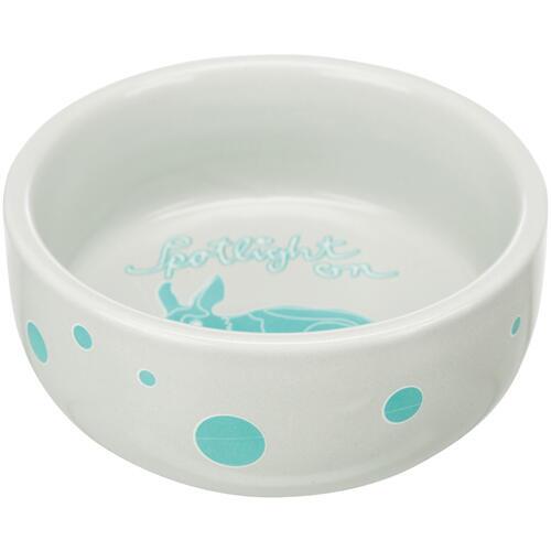 Rabbit food bowl with motif