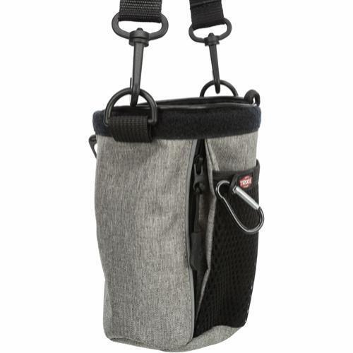 Trixie treat bag with shoulder strap and fastening clip