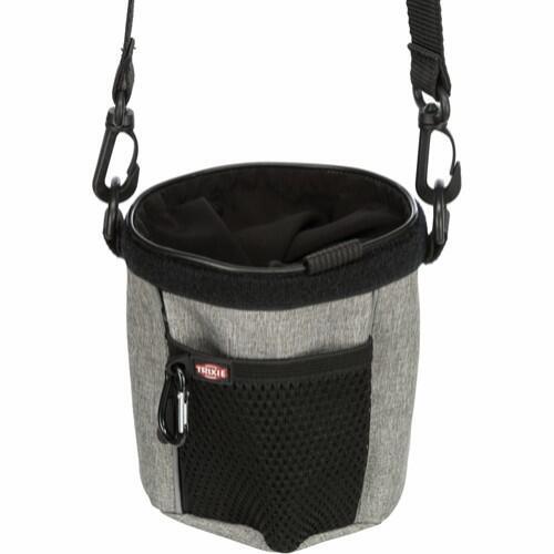 Trixie treat bag with shoulder strap and fastening clip