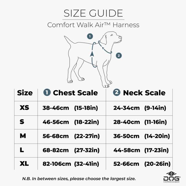 Dog Copenhagen Comfort Walk Air Harness - Black