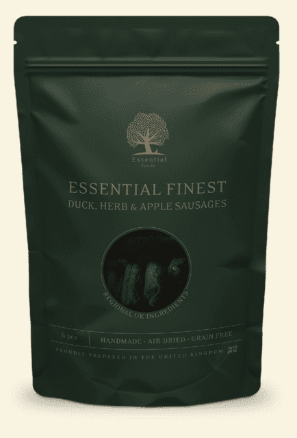 ESSENTIAL FINEST DUCK, HERB & APPLE SAUSAGES 6 pcs