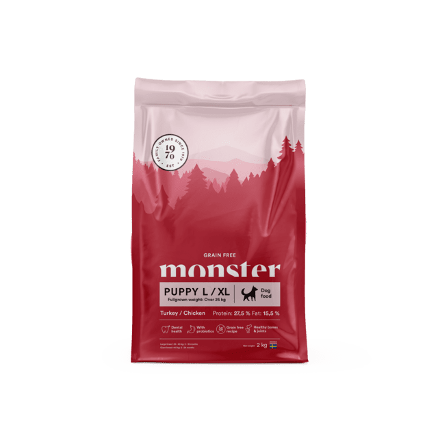 Monster Grain Free Puppy L/XL Chicken/Turkey 2 kg (SOLD OUT)