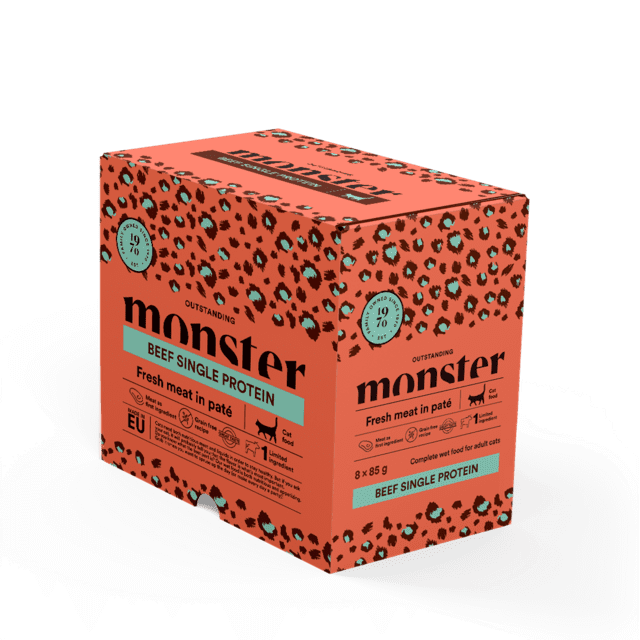 Monster Cat Pouches Adult Beef