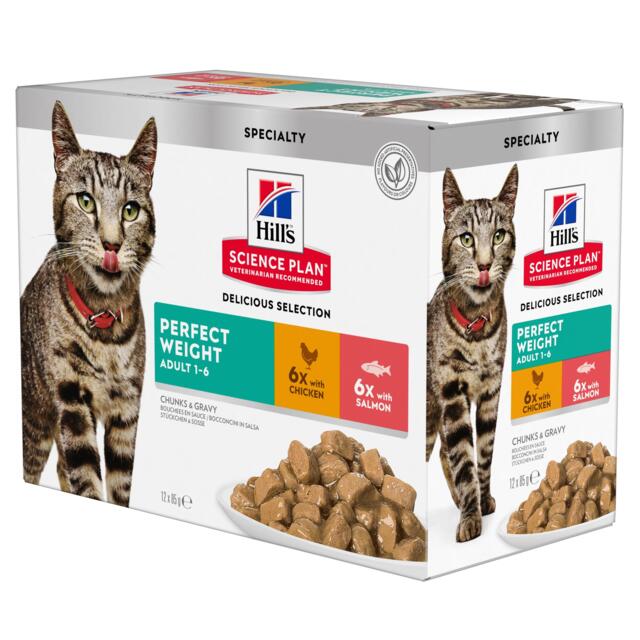 Feline Perfect Weight Chicken & Salmon 12x85g