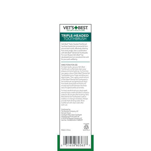 Vet's Best - 3 part toothbrush