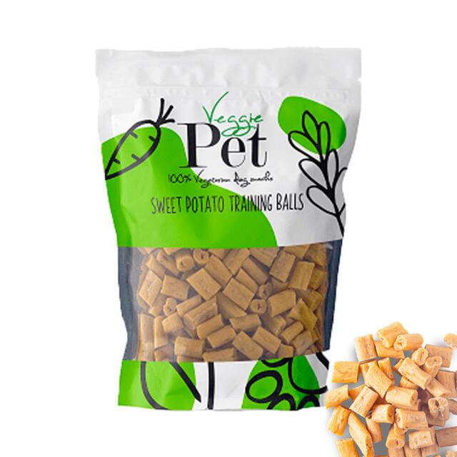 VeggiePet Sweet Potato Training Balls – Kun 1% fedt