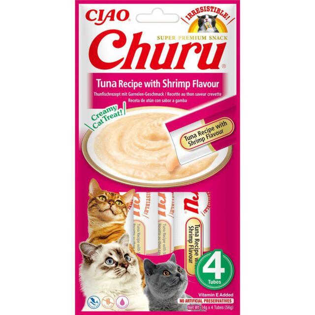 Churu Cat Creamy Tun & rejesmag 4 Sticks (OUTLET)
