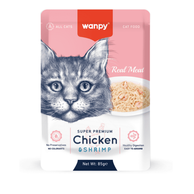 Wanpy Retort Pouch Chicken & Shrimp 85g