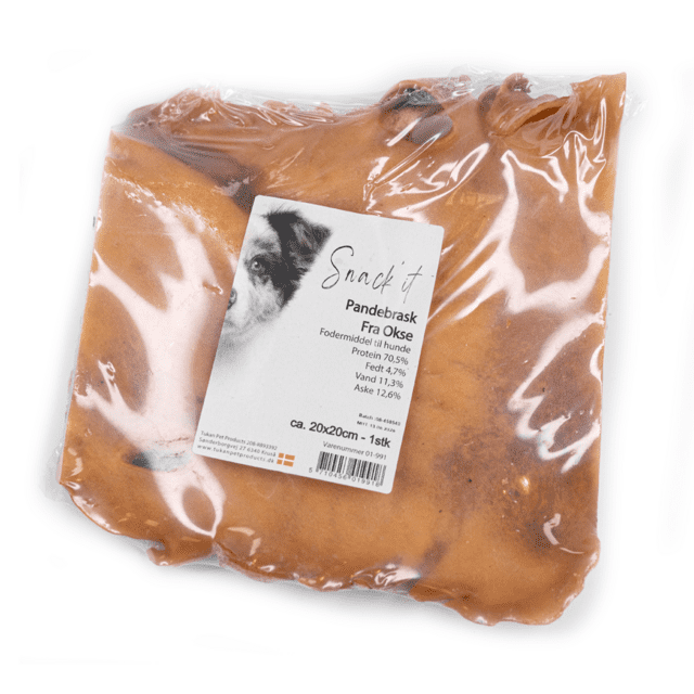 Snack'it Pandebraskplade 20x20 cm - Okse (LEVERING UVIST)