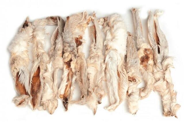 Kæmpe Pose Kaninører med Pels – 500 g