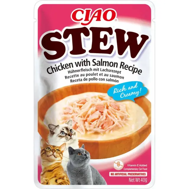 Ciao Stew With Chicken & Salmon 40g