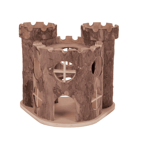 Hamster Playground castle wood 15x11x14cm