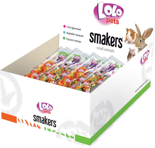 1 stk. Lolo Pets Smakers til gnavere og kanin - popcorn
