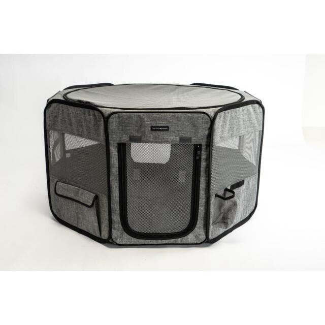 Nordic Paws Vax Løbegård – Grå 92 x 92 x 53 cm (Outlet)
