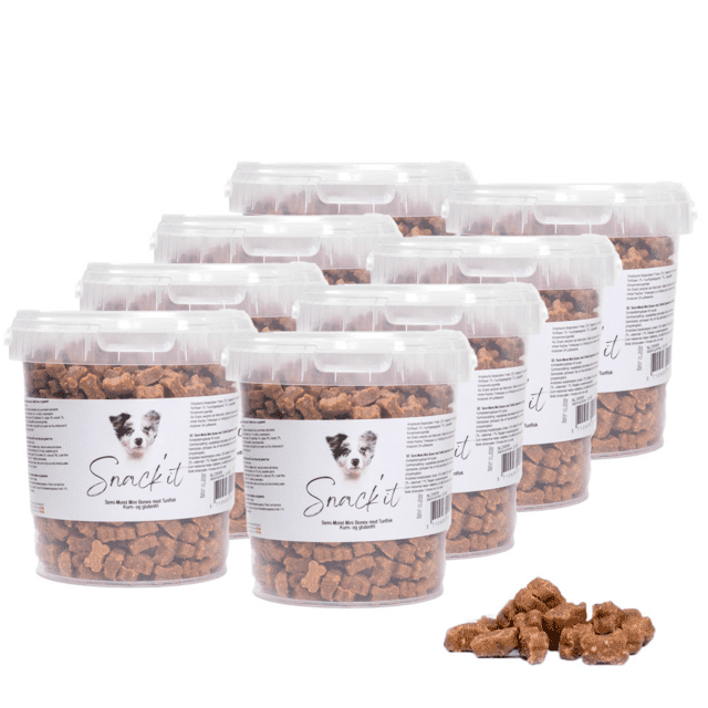 Snack'it Semi-Moist Mini Bones med Tun 500g