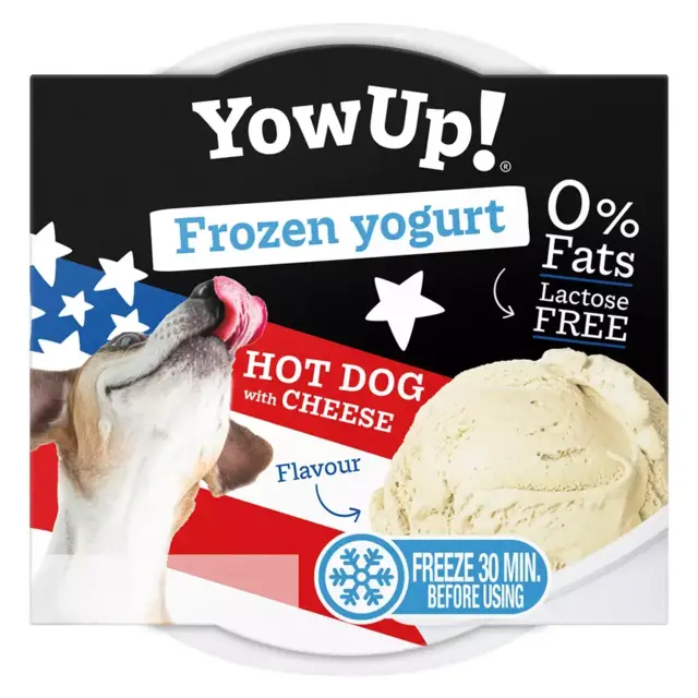 YowUp Dog Frozen Yoghurt Hotdog & Cheese