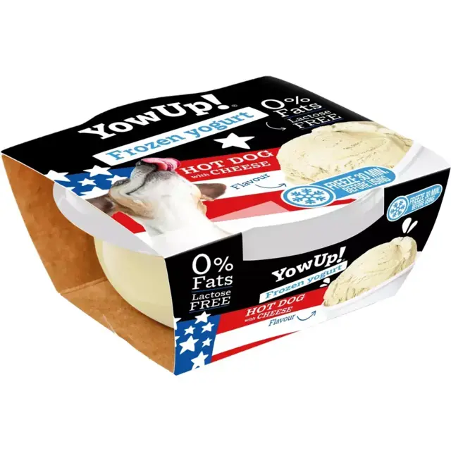 YowUp Dog Frozen Yoghurt Hotdog & Cheese