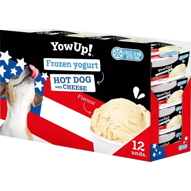 YowUp Dog Frozen Yoghurt Hotdog & Cheese