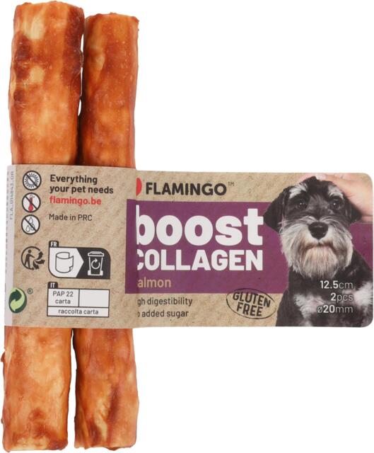 Boost Stick with Collagen and Salmon 12,5cm 20mm – 2 stk
