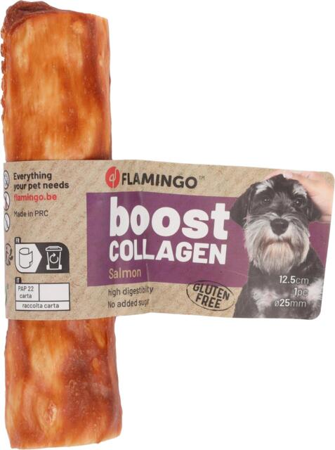 Boost Stick with Collagen and Salmon 12,5cm 25mm – 1 stk
