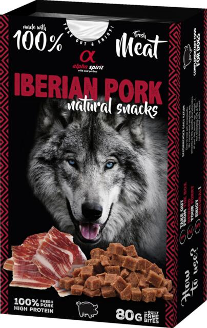 Alpha Spirit Naturals Iberian Pork hundesnacks (UDSOLGT)