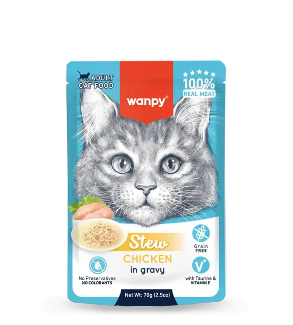 Wanpy Cat Stew – Chicken in Gravy 70 g