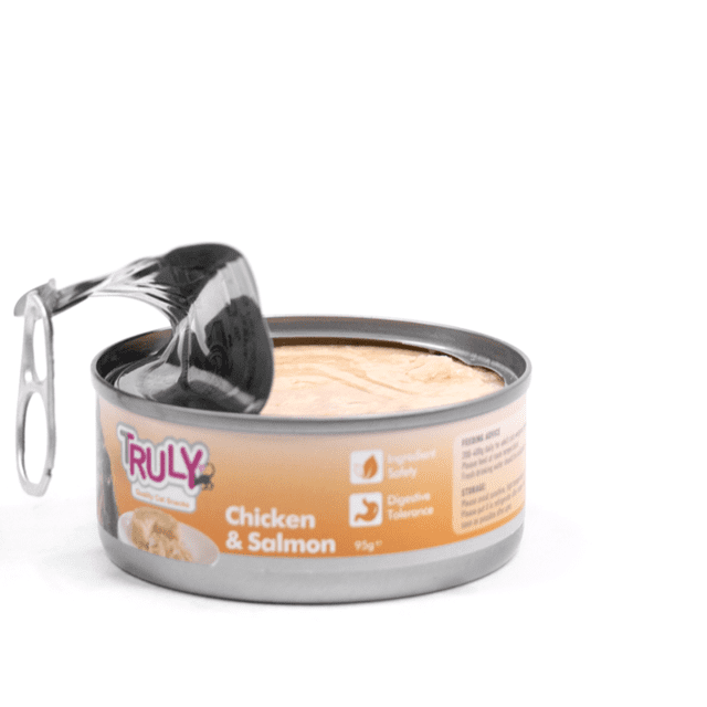 Truly Cat Vådfoder – Kylling & Laks 95 g