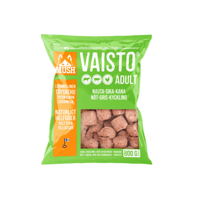 MUSH Vaisto® Grøn (okse, gris, kylling)