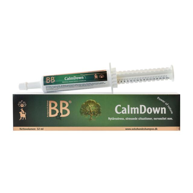B&B CalmDown naturligt beroligende kosttilskud til hunde og katte (32 ml)
