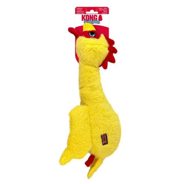 KONG Scruffs Chicken M/L | Hundelegetøj med lang hals og pivelyd