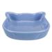 CERAMIC BOWL, CAT FACE (Blue)