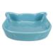 CERAMIC BOWL, CAT FACE (Blue)