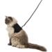 Soft cat harness with line