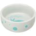 Rabbit food bowl with motif