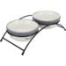 Eat on Feet cat bowl set