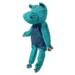 KONG Floppy Knots Hippo Jumbo XL | Stort hundelegetøj med reb og pivelyd